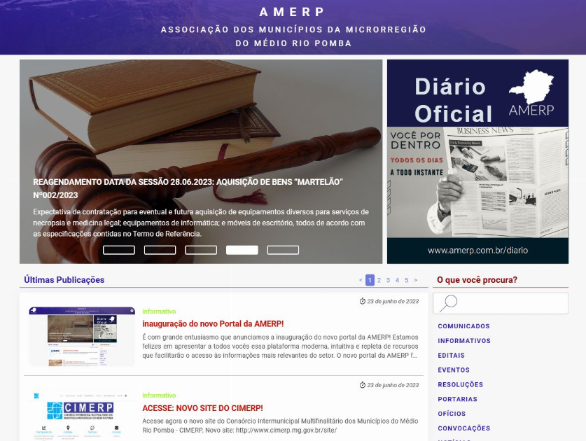 Inauguração do novo Portal da AMERP!