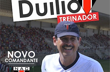 Duílio é o novo treinador do Nacional de Muriaé