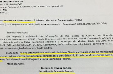 Governo de Minas se pronuncia sobre o empréstimo de 50 milhões