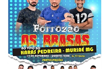 Banda "Os Brasas" irá gravar DVD no Haras Pedreira