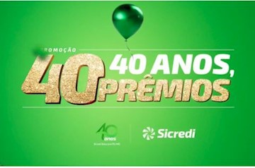 Sicredi faz 40 anos e realiza show de prêmios