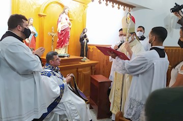 Padre Marcelo Sérgio toma posse na Paróquia Nossa Senhora Aparecida, no bairro do Porto