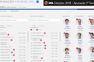 Eleições 2018: Veja os candidatos mais votados em Muriaé