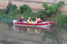 Prefeitura analisa mancha no Rio Muriaé