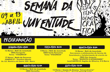 Semana da Juventude terá programação variada em Muriaé