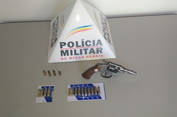 PM apreende 3 armas em 4 dias na região de Rosário de Limeira 