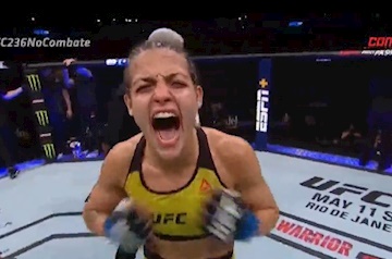 Poliana Botelho vence americana pelo UFC 236