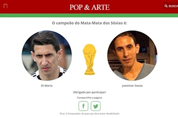 "Di Maria" de Muriaé é eleito sósia mais parecido da Copa do Mundo de 2018