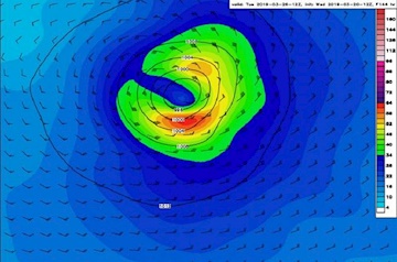 Ciclone tropical pode se formar no litoral do Espírito Santo, indicam simulações