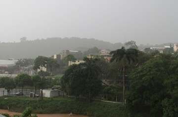 Defesa Civil emite nota após forte chuva em Muriaé