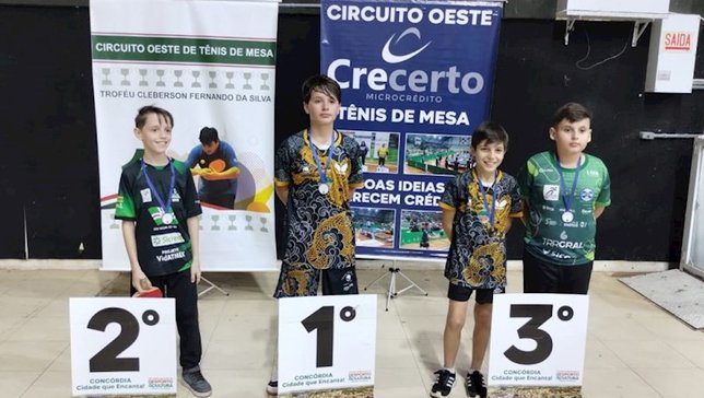 Os atletas de São Domingos estiveram bastante no p