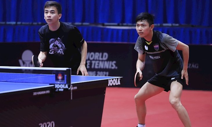 Ishiy (esq) e Jouti (dir) - Crédito: ITTF.
