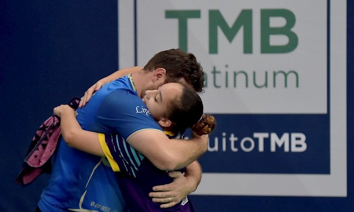Campeã no sub-11, Luiza Fontanive festeja a conqui