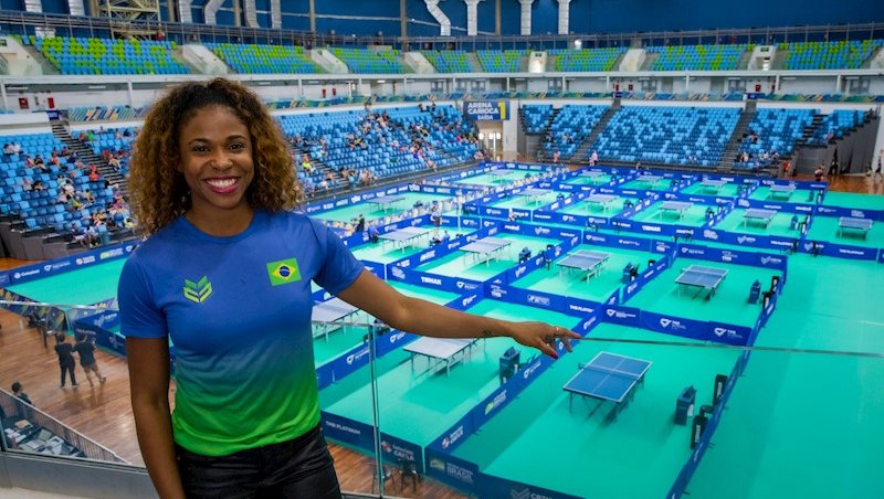 Fabiana Moraes esteve na Arena Carioca I e se enca