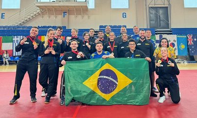 Brasil conquista nove medalhas em duplas e encerra participação no Aberto Paralímpico Fa20 de Montenegro com treze conquistas