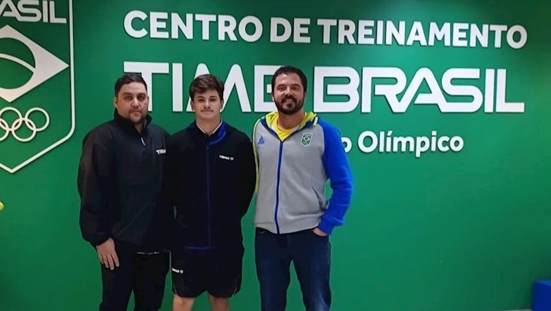 Lucas Romanski no Centro de Treinamento do Time Br