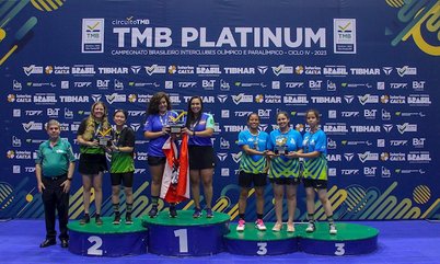 CT Lua Table Tennis/RJ fica com o ouro do Absoluto D feminino de Equipes de Clubes do TMB Platinum - Campeonato Brasileiro