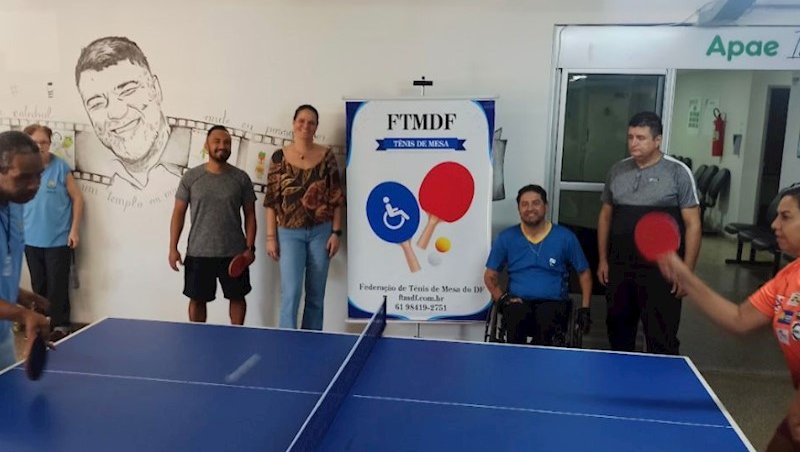 Evento de lançamento do projeto “Tênis de Mesa Not