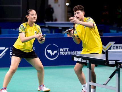 Lucas Romanski e Julia Hatakeyama ficam com o vice-campeonato de duplas mistas Sub-15 no WTT Youth Contender do Rio de Janeiro