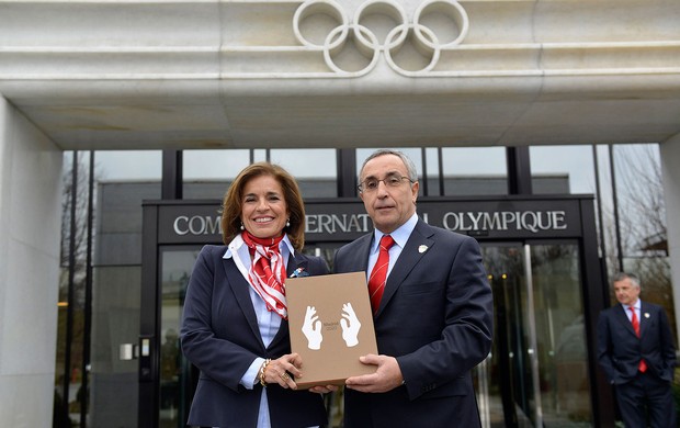 representantes de Madri candidatura Olimpíadas 2020 (Foto: AFP)
