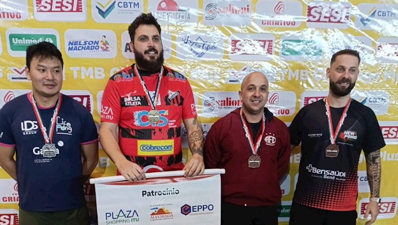 Araraquara brilha no Tênis de Mesa Brasil Challenge Plus de Marília