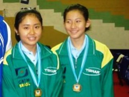 DUPLA INFANTIL FEMININA FICOU COM A MEDALHA DE PRATA