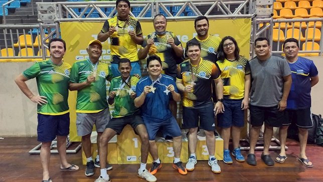 Mesa-tenistas acreanos no TMB Challenge Plus. Foto