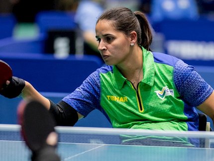 Catia Oliveira, Joyce Oliveira e Lucas Carvalho conquistam a medalha de bronze em duplas no Aberto Paralímpico Fa40 do Japão