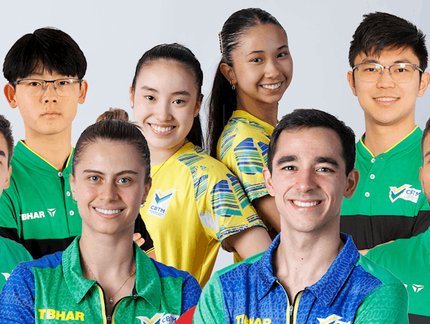 Brasil conta com oito atletas para a disputa do WTT Singapura Smash