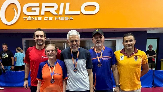 Grilo e os participantes do Torneio entre Jogadore