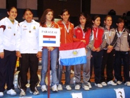 PÓDIO DUPLA JUVENIL FEMININA SUL AMERICANO