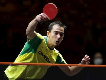 Hugo Calderano passa por Quadri Aruna e garante lugar na semifinal do WTT Cup Finals