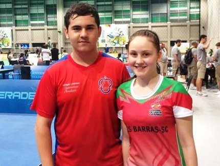 Jogos Escolares: Santa Catarina ‘estreia’ parceria com título das duplas mistas