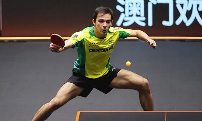 Hugo Calderano se despede nas oitavas de final do WTT Cup Finals, na China