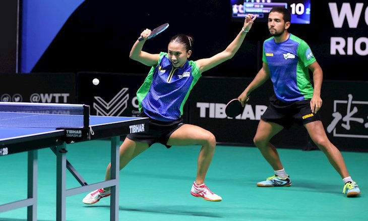 No Top 4! Nas semifinais, Guilherme Teodoro e Giulia Takahashi se despedem do WTT Contender Rio de Janeiro após revés contra dupla oito do mundo