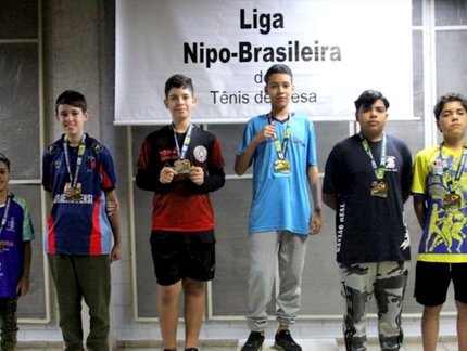Poaenses são destaque na Liga Nipo-Brasileira de Tênis de Mesa
