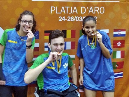 Evellyn dos Santos conquista medalha de prata na Espanha; Lucas Arabian e Sophia Kelmer faturam bronze