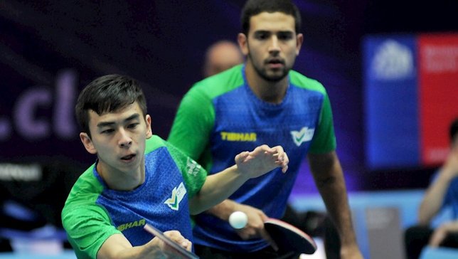 Dupla Vitor Ishiy (em primeiro plano) e Guilherme 