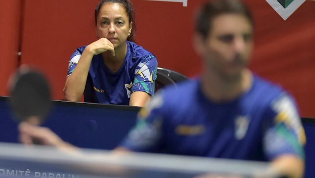 Valesca Maranhão de olho no seu atleta Gabriel dur