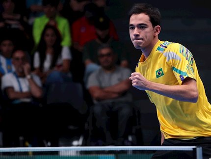 Hugo Calderano, Vitor Ishiy e Guilherme Teodoro avançam no Smash da Arábia Saudita
