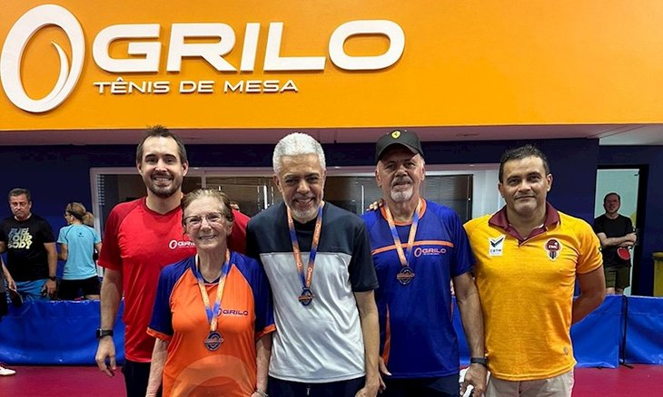 Grilo e os participantes do Torneio entre Jogadore