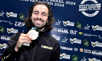 Paulo Henrique Fonseca conquista o bronze na Classe 7 do Aberto Paralímpico ITTF Fa40