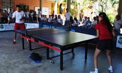 APRESENTAÇÃO E DESAFIO DO SAQUE NA ESCOLA OTÁVIO FARIAS