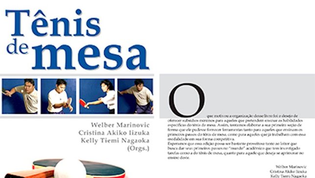 Livro “Tênis de Mesa: Teoria e Prática” será abordado na edição de sábado do Ciência TMB