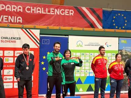Ouro nas duplas mistas coroa campanha brasileira no ITTF World Para Challenger Laško