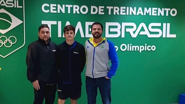 Lucas Romanski no Centro de Treinamento do Time Br