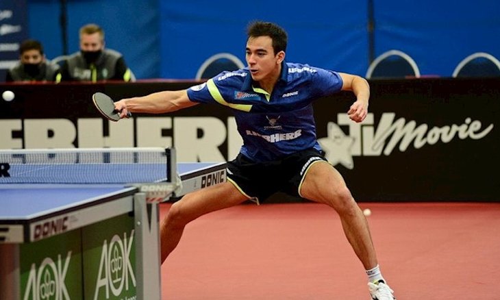 Hugo Calderano disputou mais uma final na Alemanha