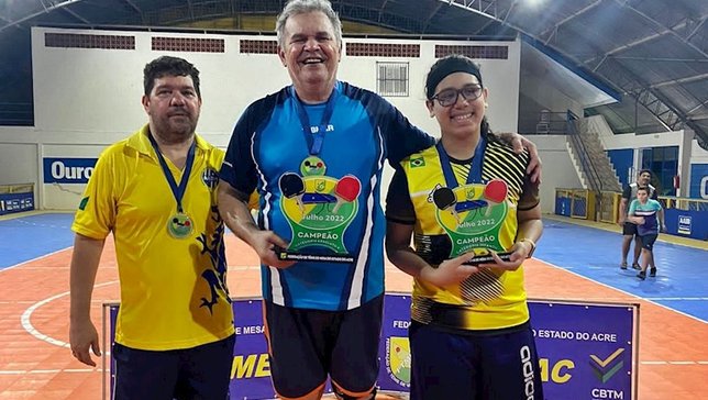 Mesa-tenistas do Acre comemoram as conquistas no T