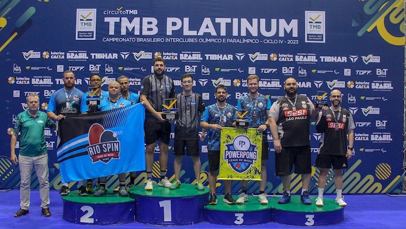 O pódio da categoria Sênior masculino (Foto: Jaime