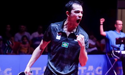 Hugo Calderano vence Lim Jong-hoon e Anton Kallberg e está nas semifinais do WTT Star Contender Goa